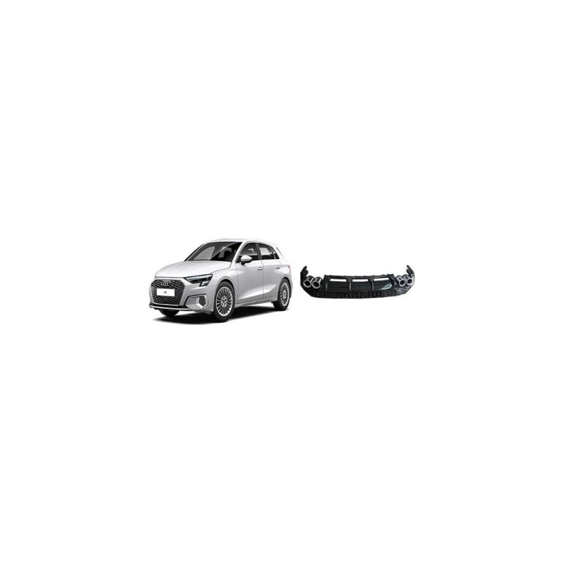 AUDİ A3 HB 2021 ÇİFT EGZOZLU DİFÜZÖR