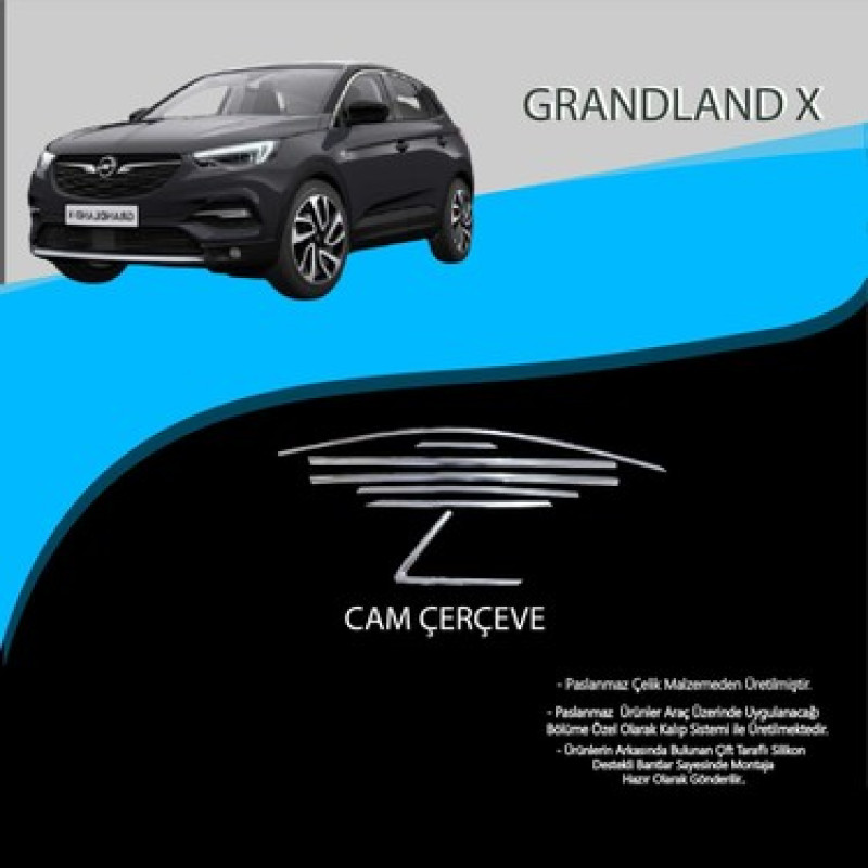 OPEL GRANDLAND X 2017 TAM TUR 14 PARÇA CAM ÇITASI