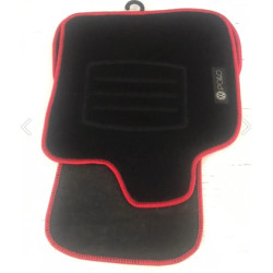 GENEL MARKA POLO SİYAH HALI PASPAS (KIRMIZI KENARLI)