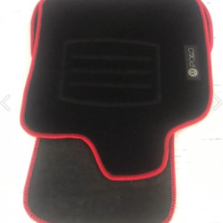 GENEL MARKA POLO SİYAH HALI PASPAS (KIRMIZI KENARLI)