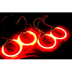 IQ ELEKTRONİK FİAT LİNEA 105-125 MM 4'LÜ SET KIRMIZI ANGEL HALKA