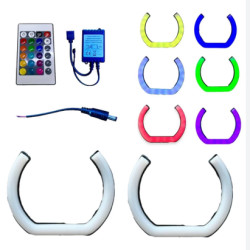 IQ ELEKTRONİK FORD FOCUS 2002/2005 U/L 100-120 MM 4'LÜ SET RGB KUMANDALI ANGEL HALKA