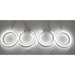 IQ ELEKTRONİK E-30 KASA 105-125 MM 4'LÜ SET YUVARLAK BEYAZ ANGEL HALKA