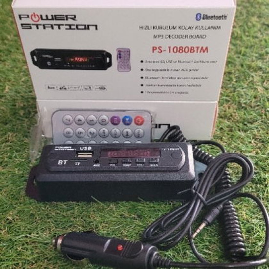 POWER STATİON AUX GİRİŞİNDEN MP3 USB ÇEVİRİCİ HIZLI KURULUM POWER STATİON DECODER BOARD