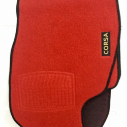 GENEL MARKA CORSA C KIRMIZI HALI PASPAS (SİYAH KENARLI)