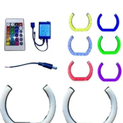 IQ ELEKTRONİK F SERİ 120 MM 2'Lİ SET U TİPİ RGB KUMANDALI ANGEL HALKA