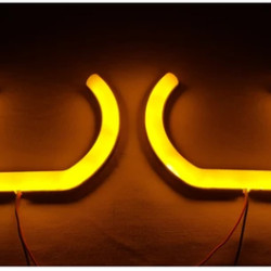 IQ ELEKTRONİK E-36 KASA ARACA ÖZEL 4'LÜ SET YUVARLAK TURUNCU ANGEL HALKA