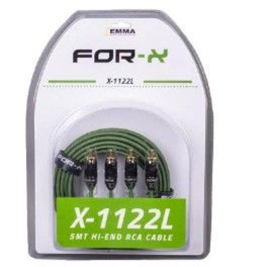 FOR-X RCA BAKIR 2 KABLO 5 METRE FOR-X