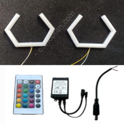 IQ ELEKTRONİK W SERİSİ 140 MM 2'Lİ SET RGB KUMANDALI ANGEL HALKA