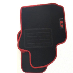 GENEL MARKA GOLF 6 SİYAH HALI PASPAS (KIRMIZI KENARLI)