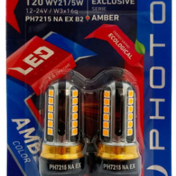 PHOTON T20 W21/5W AMBER EXCLUSIVE 12V-24V LED (2'Lİ BLİSTER)