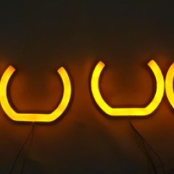 IQ ELEKTRONİK F-10 KASA 120-135 MM U TİPİ 4'LÜ SET SARI ANGEL HALKA