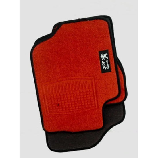 GENEL MARKA PEUGEOT 207 KIRMIZI HALI PASPAS (SİYAH KENARLI)