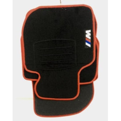 GENEL MARKA BMW E36 SİYAH HALI PASPAS (KIRMIZI KENARLI)