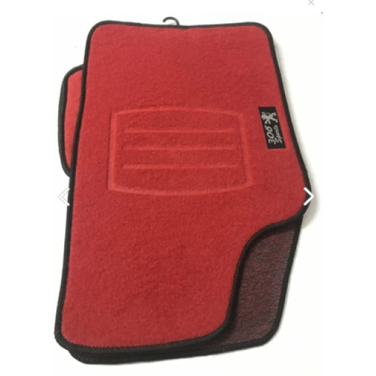 GENEL MARKA PEUGEOT 306 KIRMIZI HALI PASPAS (SİYAH KENARLI)