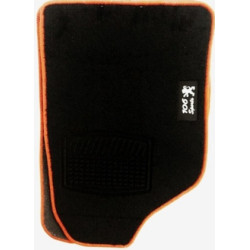 GENEL MARKA PEUGEOT 106 SİYAH HALI PASPAS (KIRMIZI KENARLI)