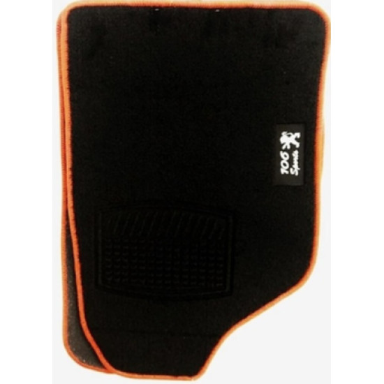 GENEL MARKA PEUGEOT 106 SİYAH HALI PASPAS (KIRMIZI KENARLI)