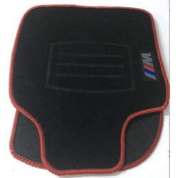 GENEL MARKA BMW E92 SİYAH HALI PASPAS (KIRMIZI KENARLI)