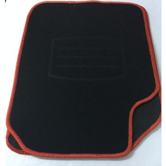 GENEL MARKA UNIVERSAL SİYAH HALI PASPAS (KIRMIZI KENARLI)