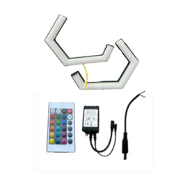 IQ ELEKTRONİK G SERİSİ 125 MM 2'Lİ SET RGB KUMANDALI ANGEL HALKA