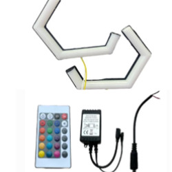 IQ ELEKTRONİK G SERİSİ 125 MM 2'Lİ SET RGB KUMANDALI ANGEL HALKA