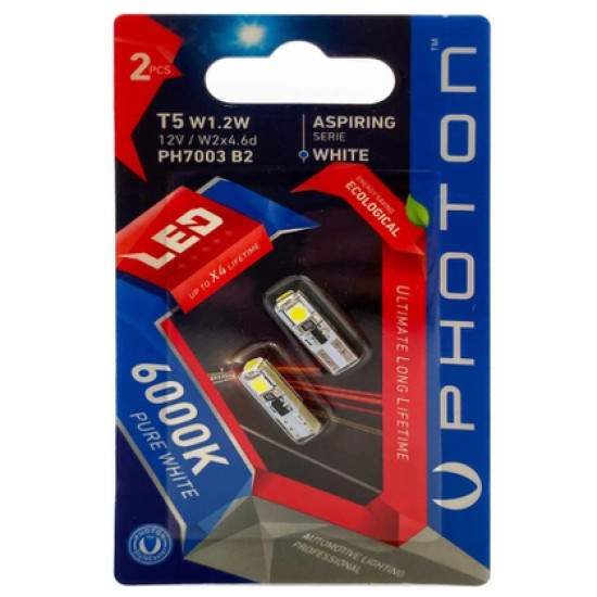 PHOTON T5 12V 1.2W 3 SMD LED (2'Lİ BLISTER)