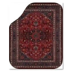 GENEL MARKA DEKOR PASPAS HALI DESNLİ KOYU RENK 4'LÜ SET