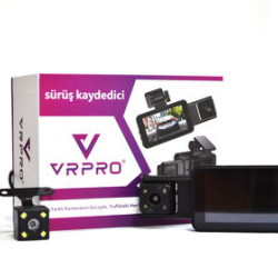 VRPRO A KALİTE KAYIT KAMERASI 3 KAMERALI WİFİ'Lİ 3" HD VRPRO