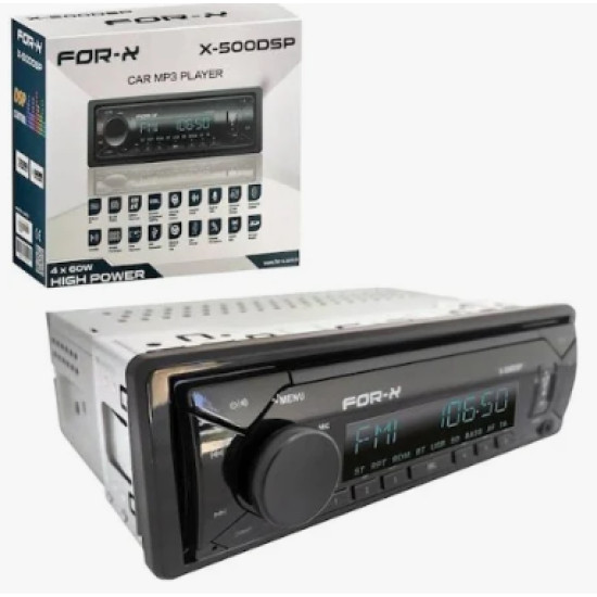 FOR-X TEYP DSP IŞLEMCİLİ 2+1 ANFİ ÇIKIŞLI USB FOR-X