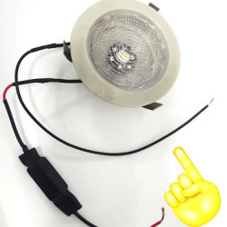 IQ ELEKTRONİK SPOT LED BEYAZ YUVARLAK (12V - 7 CM)