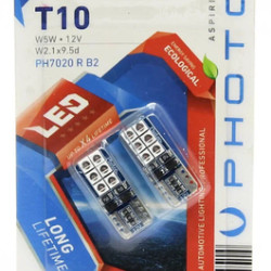 PHOTON T10 W5W 6+6 KIRMIZI LED (2'Lİ BLISTER)