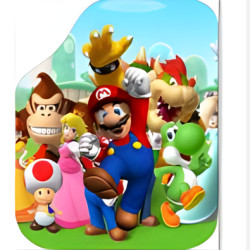 GENEL MARKA DEKOR PASPAS SÜPER MARİO 4'LÜ SET