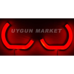 IQ ELEKTRONİK F SERİSİ 135 MM 2'Lİ SET L TİPİ KIRMIZI ANGEL HALKA