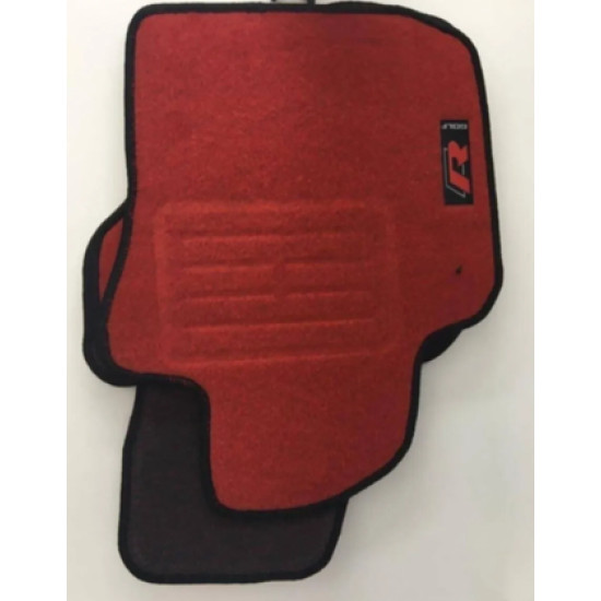 GENEL MARKA GOLF 6 KIRMIZI HALI PASPAS (SİYAH KENARLI)