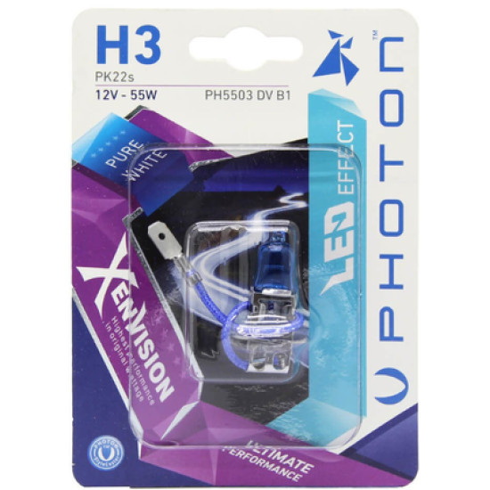 PHOTON H3 12V 55W XEN VISION (TEKLİ BLISTER)