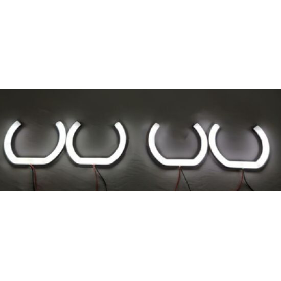 IQ ELEKTRONİK F SERİ 120-135 MM 4'LÜ SET L TİPİ BEYAZ ANGEL HALKA