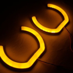 IQ ELEKTRONİK F SERİ 120 MM 2'Lİ SET U TİPİ SARI ANGEL HALKA