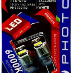 PHOTON T10 W5W 12-24V 4+4+4 LED EXLUSIVE (2'Lİ BLISTER)