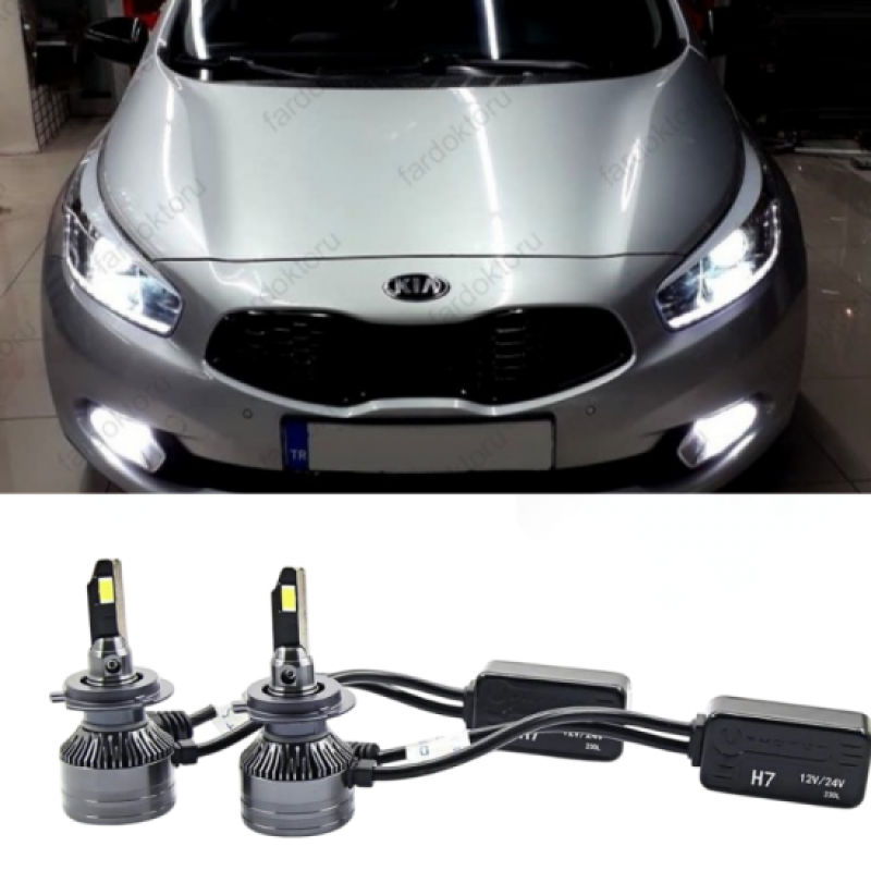 Kia, H7, PHOTON, kısa far, led ampul, araca özel xenon, oto led ampul, far ampulü, Viraj Tuning