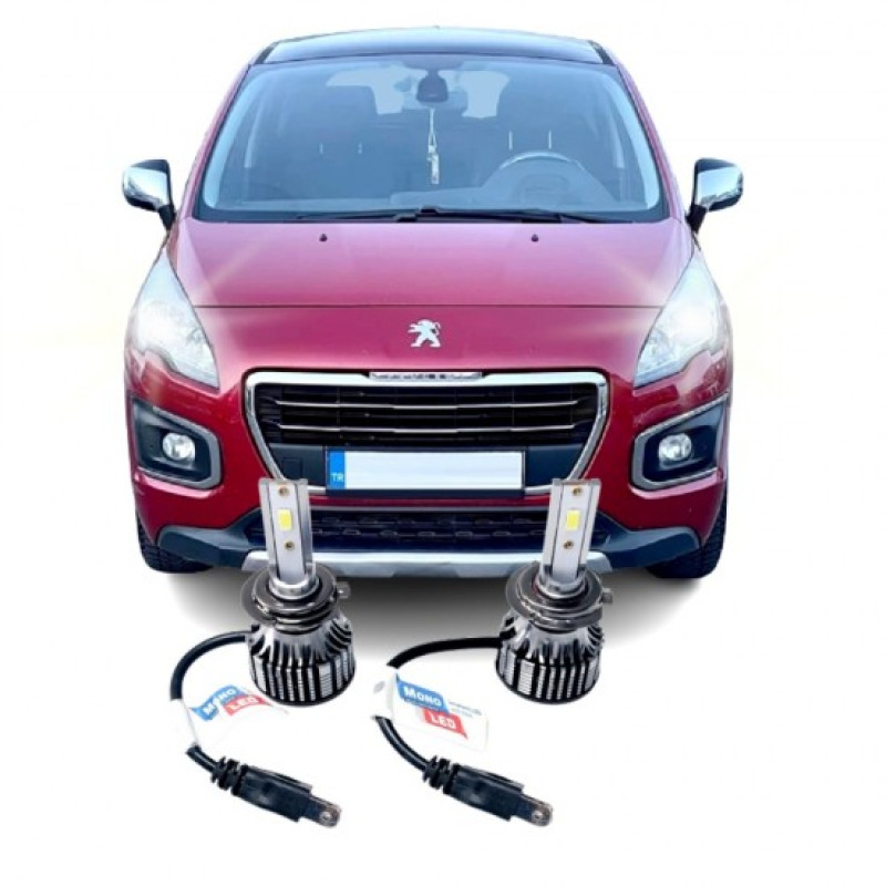 Peugeot, H7, PHOTON, MONO, kısa far, led ampul, araca özel xenon, oto led ampul, far ampulü, Viraj Tuning
