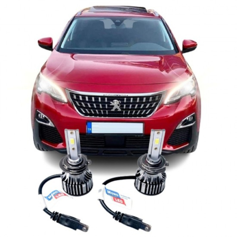 Peugeot, H7, PHOTON, MONO, kısa far, led ampul, araca özel xenon, oto led ampul, far ampulü, Viraj Tuning