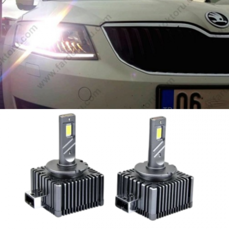 Skoda, D3S, PHOTON, ULTIMATE, xenon, led ampul, araca özel xenon, oto led ampul, far ampulü, Viraj Tuning