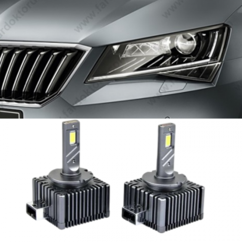 Skoda, D3S, PHOTON, ULTIMATE, xenon, led ampul, araca özel xenon, oto led ampul, far ampulü, Viraj Tuning