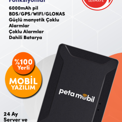 PT-500 Simkartlı Kablosuz Mıknatıslı Gps Araç Takip CIHAZI|2025 Model Şarjlı | Gerçek Zamanlı Takip