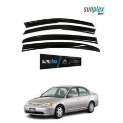 Sunplex HONDA CIVIC Cam Rüzgarlığı (Mugen) 4 Parça 2001-2006