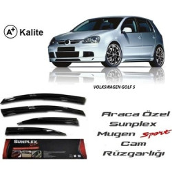 Sunplex VW GOLF 5 Cam Rüzgarlığı (Mugen) 4 Parça ( HB 5D ) 2003-2019