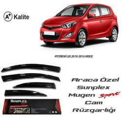Sunplex HYUNDAI i20 Cam Rüzgarlığı (Mugen) 4 Parça ( HB 5D ) 2009-2014