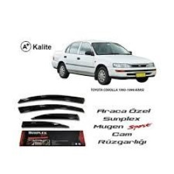 Sunplex TOYOTA COROLLA Cam Rüzgarlığı (Mugen) 4 Parça ( SD ) 1992-1998