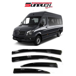 Sunplex MERCEDES SPRINTER W906 Cam Rüzgarlığı (Mugen) 2 Parça ( VAN ) 2008-2013
