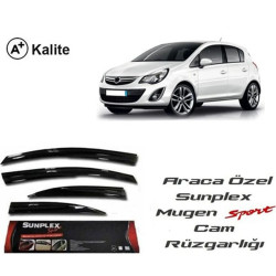 Sunplex OPEL CORSA D Cam Rüzgarlığı (Mugen) 4 Parça 2006-